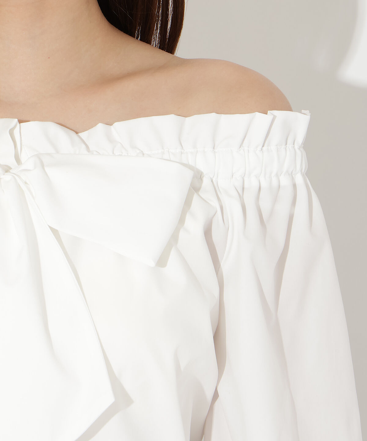 アンドクチュール「ドロストボウタイ2WAYブラウス」|シャツ・ブラウス|