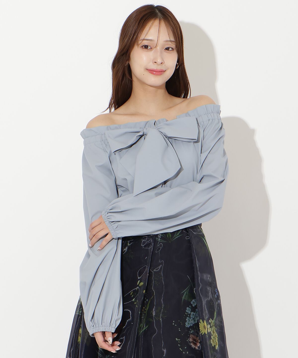 アンドクチュール「ドロストボウタイ2WAYブラウス」|シャツ・ブラウス|