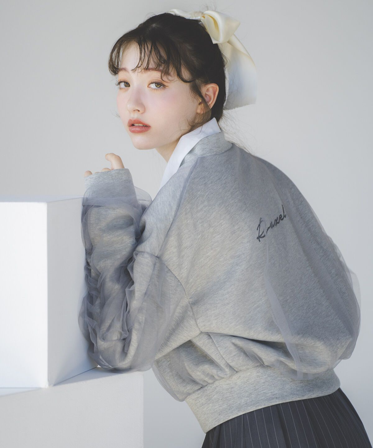 REDYAZEL「ジップ刺繍シャツ」|シャツ・ブラウス|