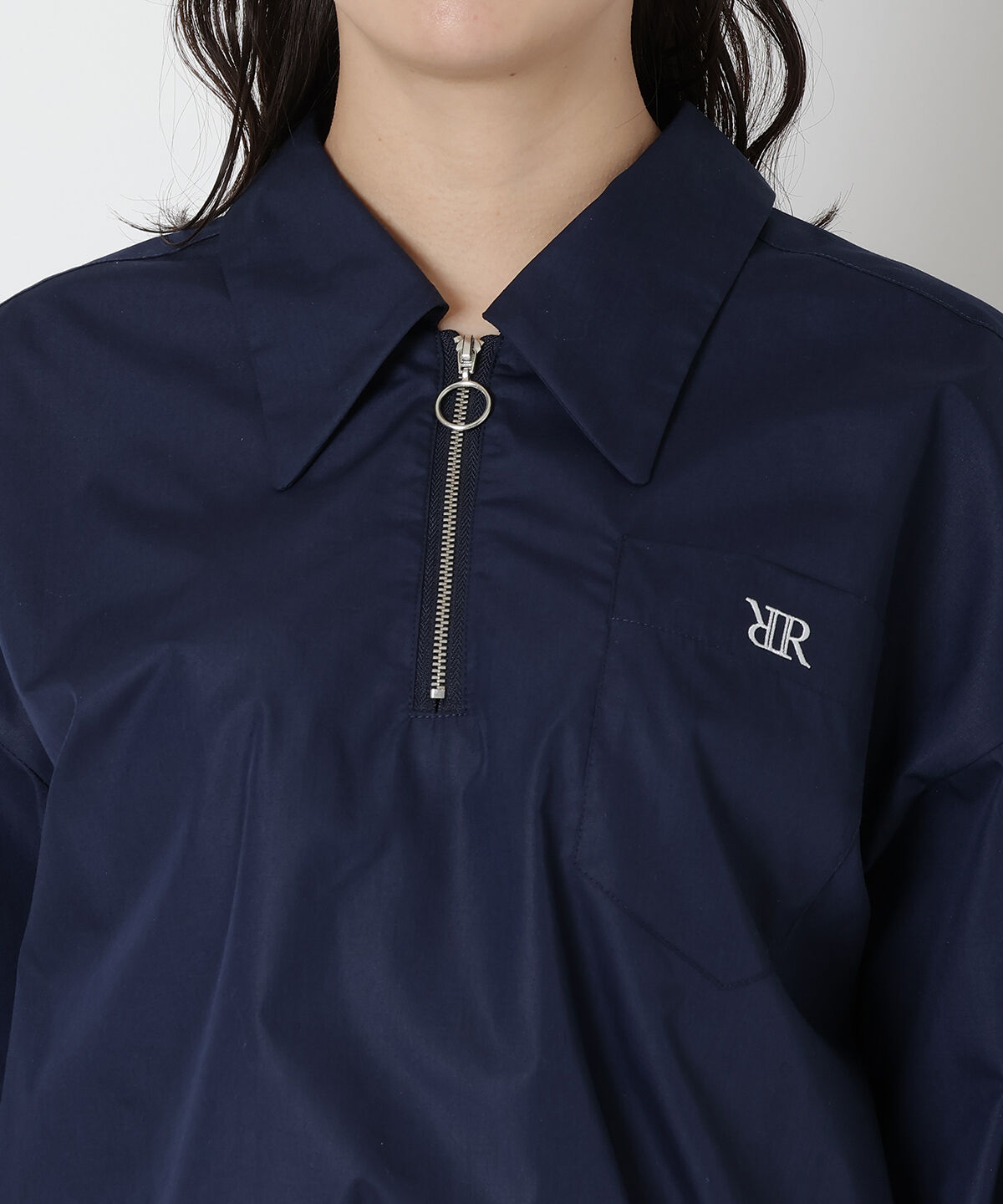 REDYAZEL「ジップ刺繍シャツ」|シャツ・ブラウス|