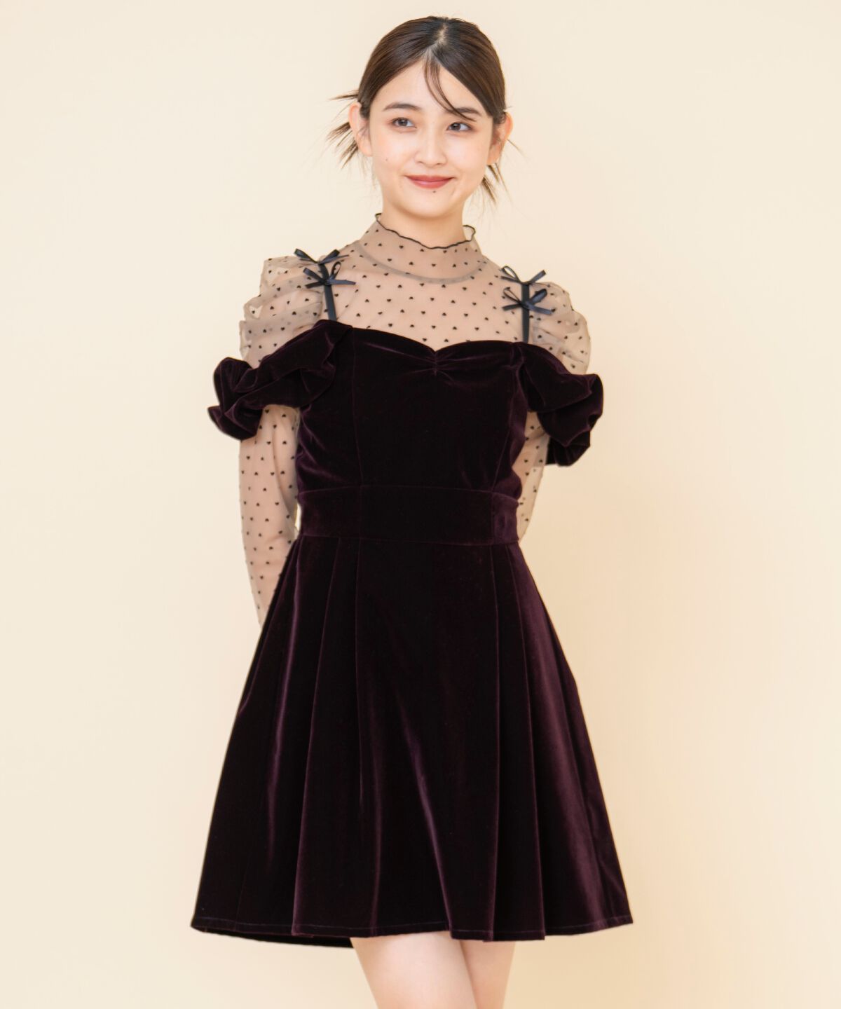 REDYAZEL「2wayショルダーフレアミニワンピース」|ワンピース|