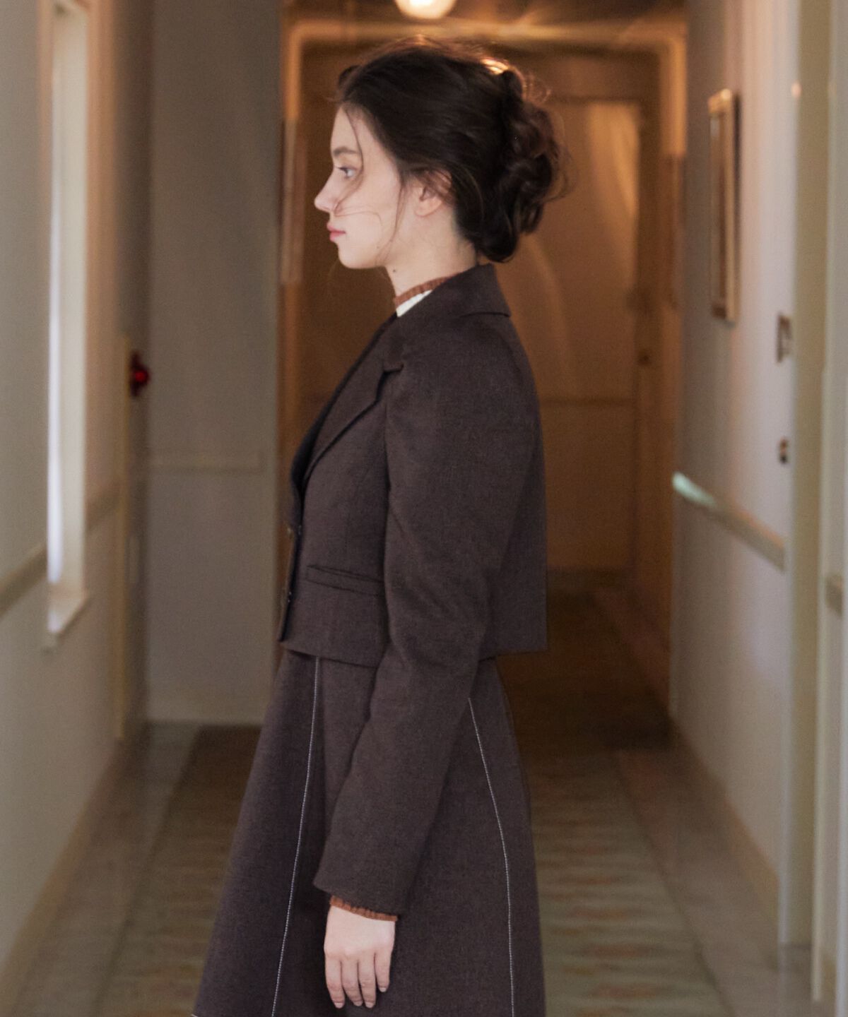 REDYAZEL「ウーリッシュショートダブルジャケット」|テーラードジャケット|