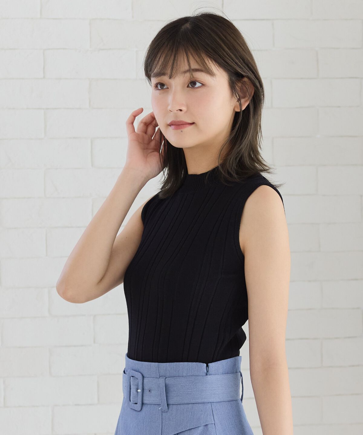 REDYAZEL「ランダムリブニット」|キャミソール|