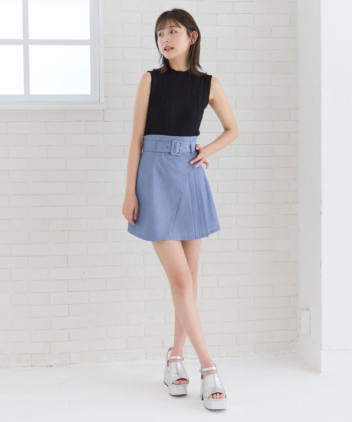 REDYAZEL「ランダムリブニット」|キャミソール|