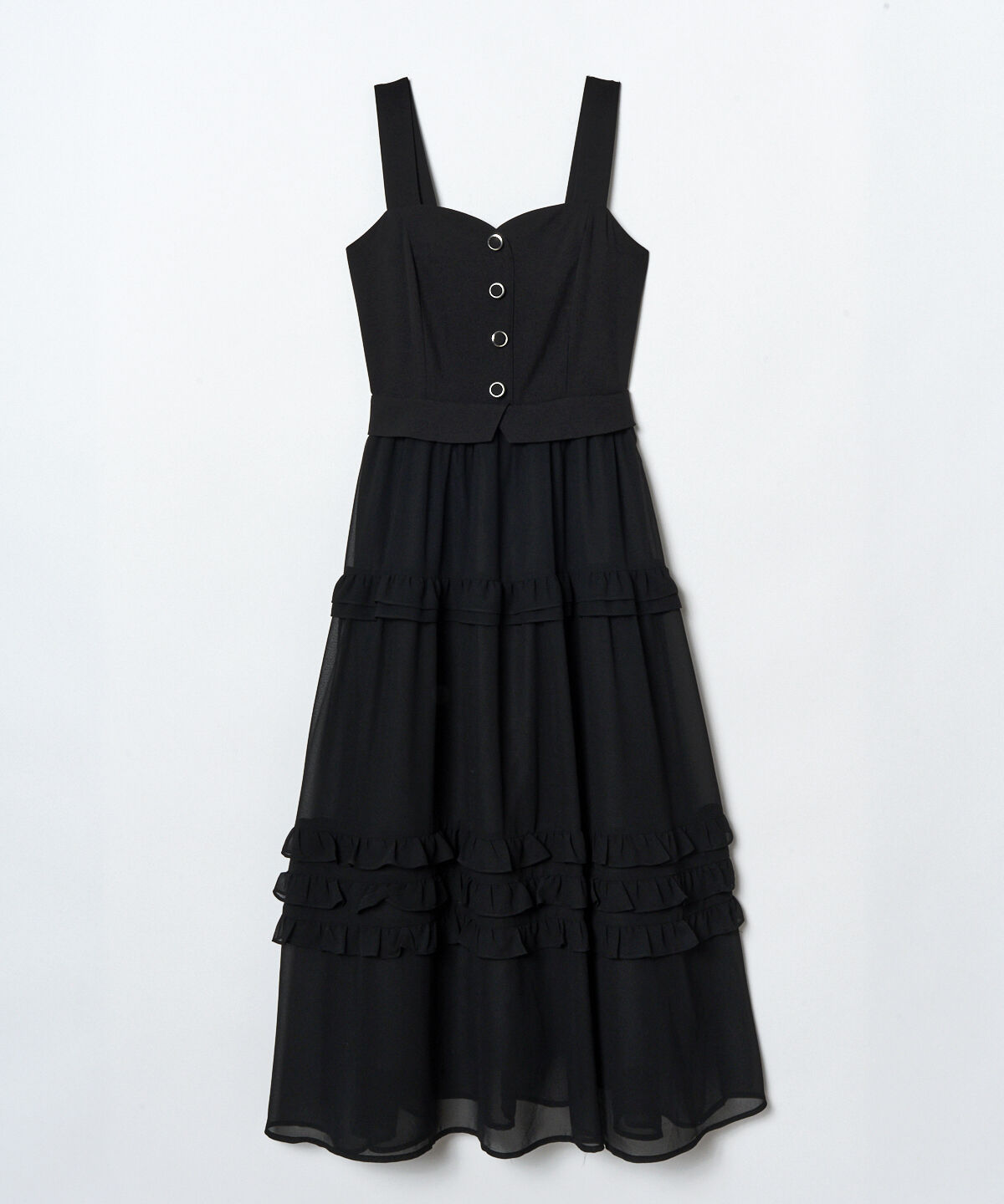 REDYAZEL「ビスチェ&times;メニーフリルティアードワンピース」|ワンピース|