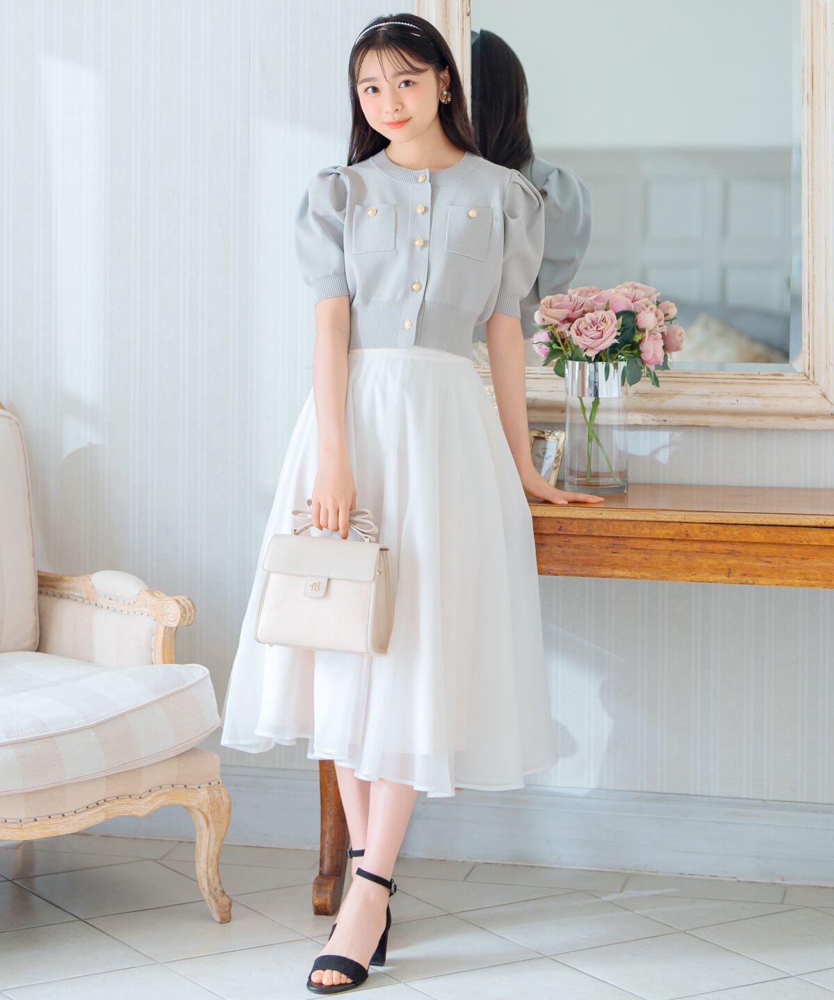 WILLSELECTION「ポケットデザインパフカーディガン」|カーディガン|