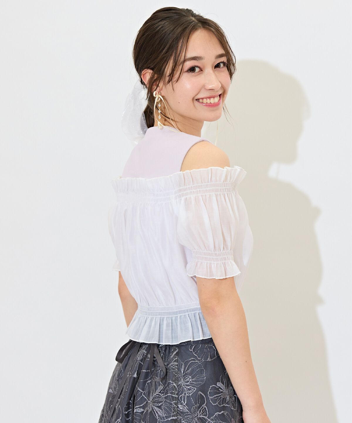 WILLSELECTION「レイヤード風オフショルカットトップス」|Tシャツ・カットソー|