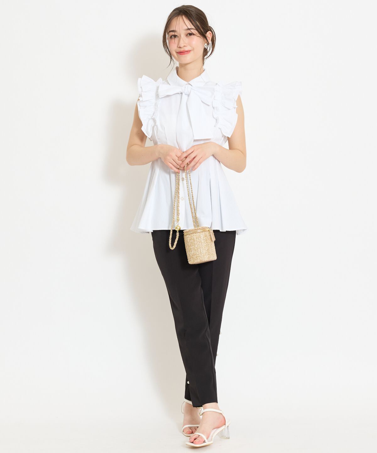 WILLSELECTION「フリルスリーブペプラムブラウス」|シャツ・ブラウス|