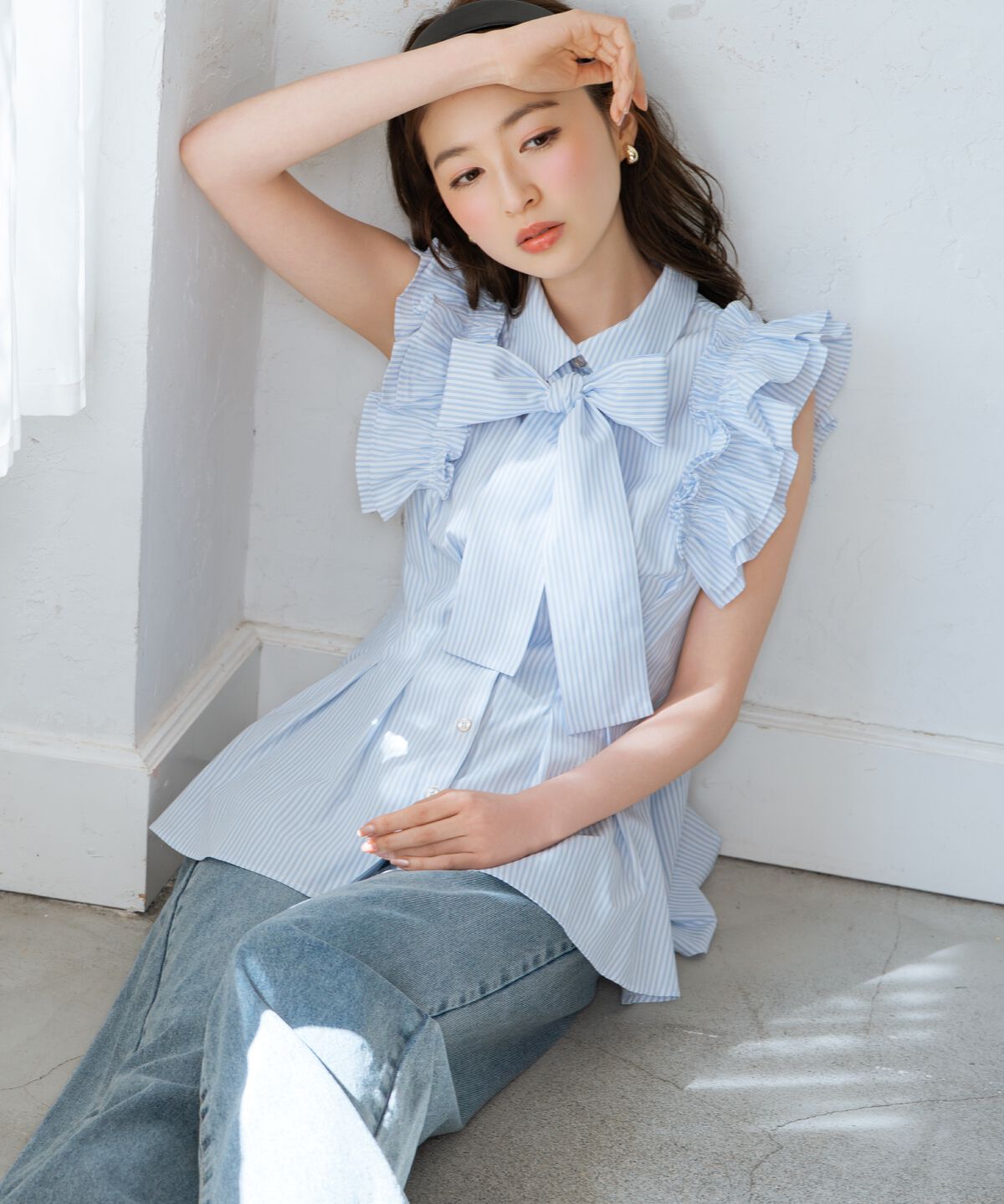 WILLSELECTION「フリルスリーブペプラムブラウス」|シャツ・ブラウス|