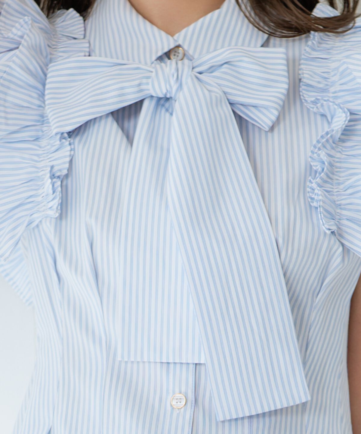 WILLSELECTION「フリルスリーブペプラムブラウス」|シャツ・ブラウス|