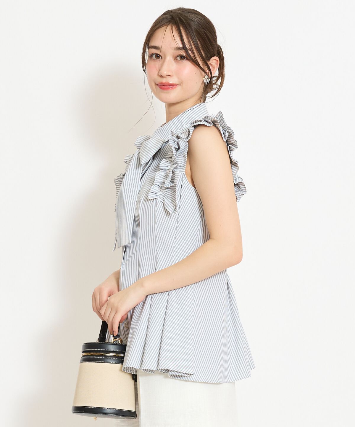 WILLSELECTION「フリルスリーブペプラムブラウス」|シャツ・ブラウス|