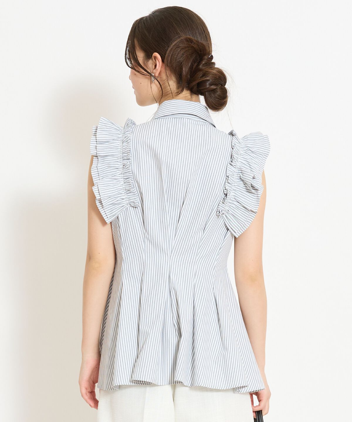 WILLSELECTION「フリルスリーブペプラムブラウス」|シャツ・ブラウス|