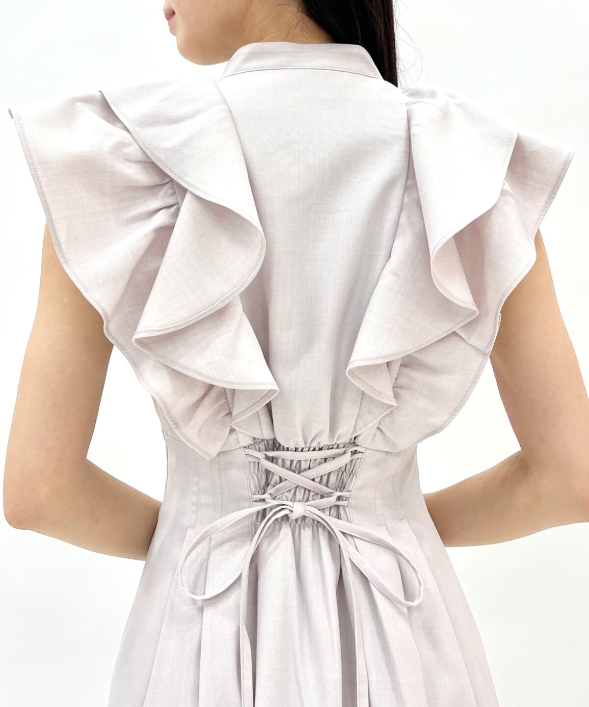 WILLSELECTION「ナローリボンラッフルフリルワンピース」|ワンピース|