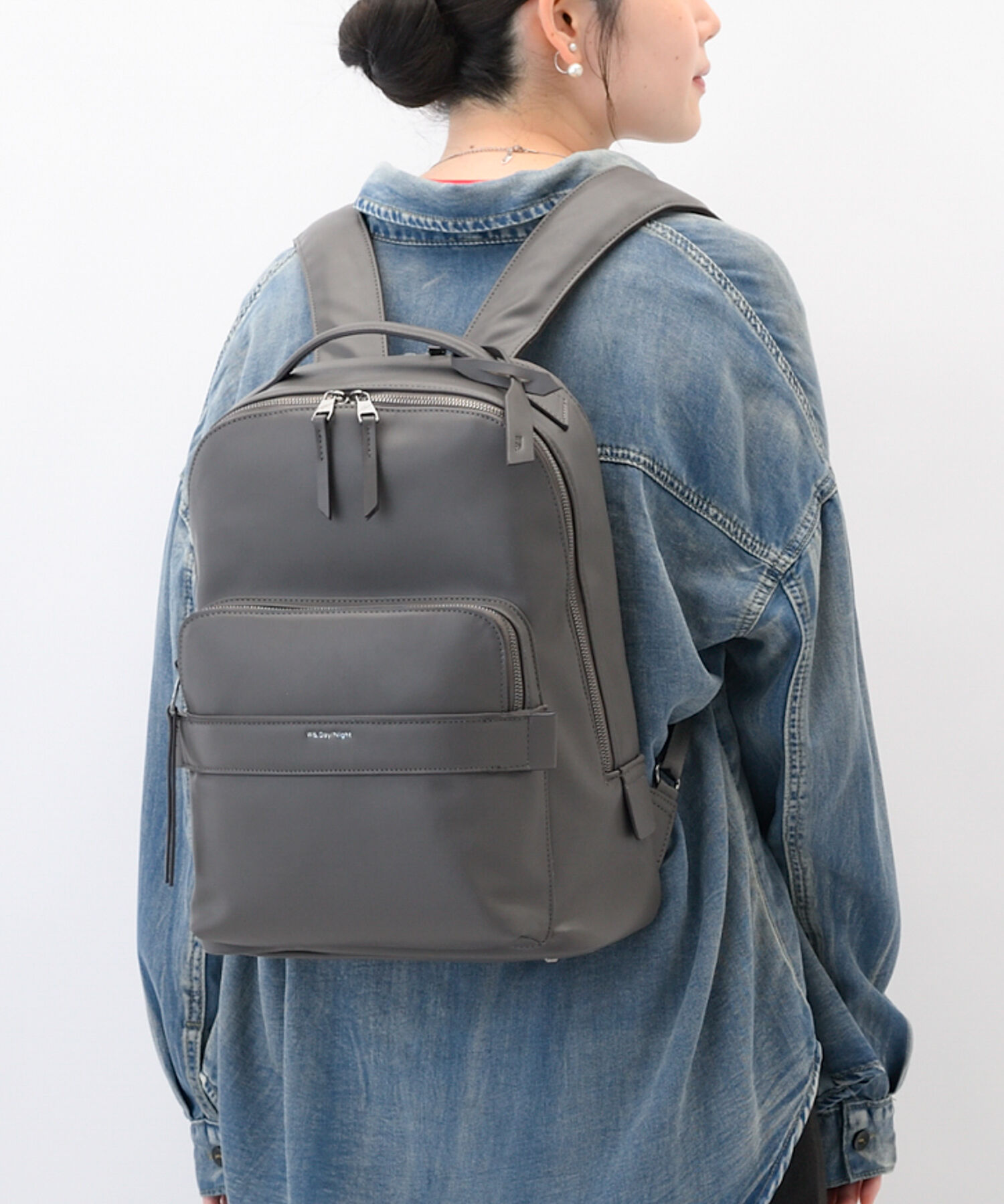 W&.Day/Night「W&.Day/Night ティルカ ラウンドリュック A4サイズ 14.0インチPC収納 19182」|リュック|