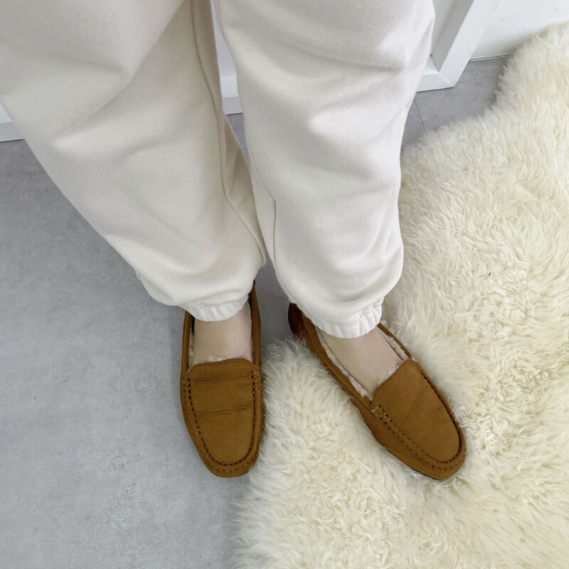 WA Oriental TRaffic「【累計5万足突破】 もこもこ ムートンシューズ /12311 モカシン フェイク ファー 再入荷 フラット」|パンプス|