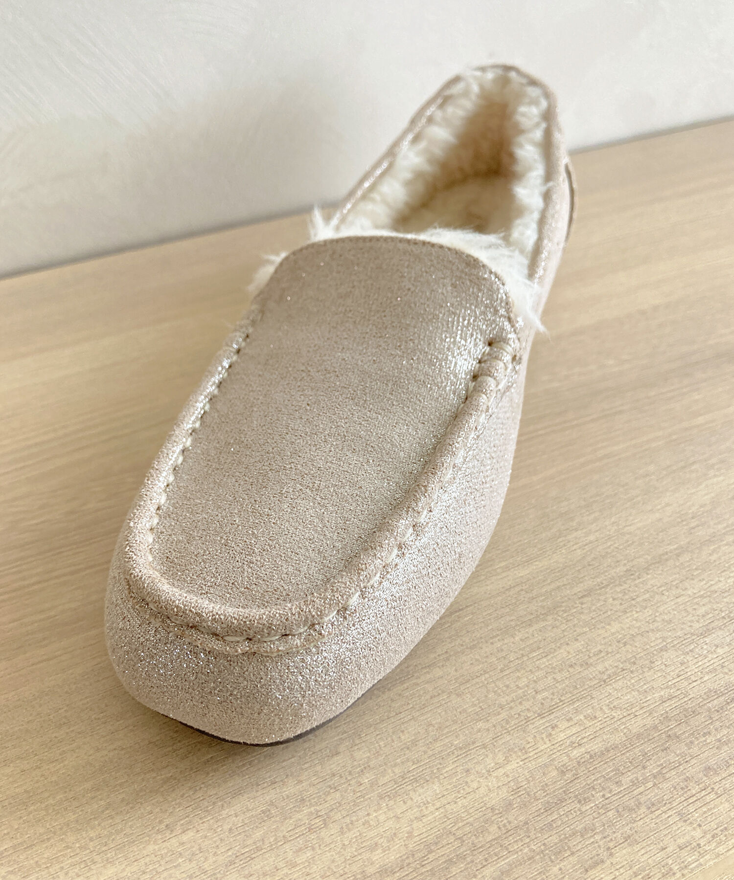 WA Oriental TRaffic「【累計5万足突破】 もこもこ ムートンシューズ /12311 モカシン フェイク ファー 再入荷 フラット」|パンプス|