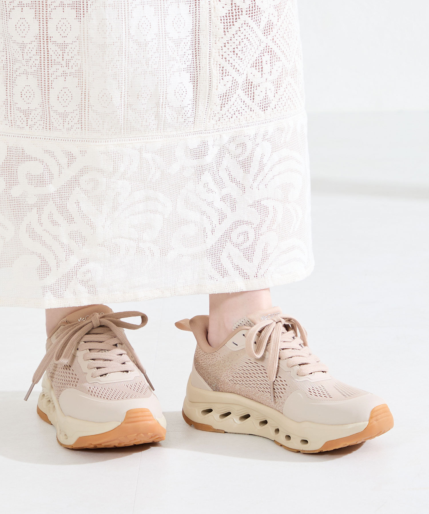 ORiental TRaffic「●2026春夏新作● 【 瞬間フィット 】 シューレース スニーカー /OT3798」|スニーカー|