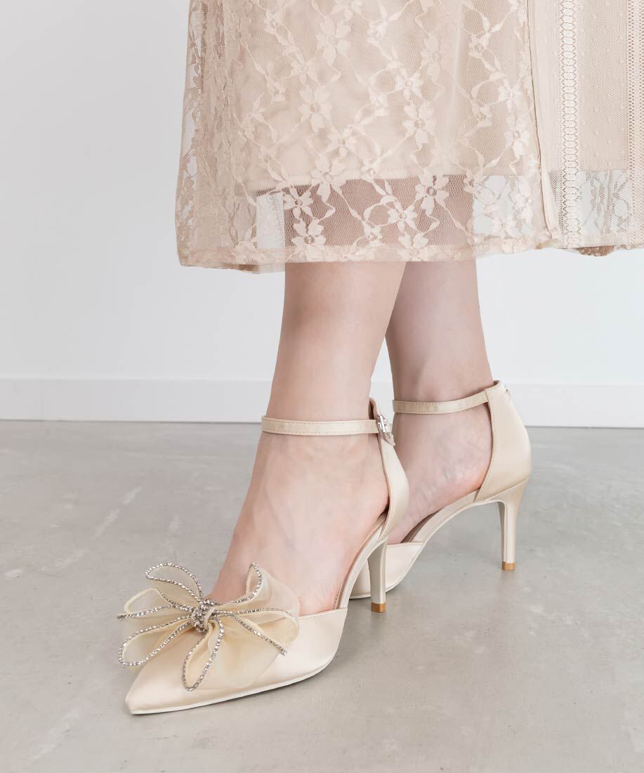  「3WAYリボンセパレートパンプス」|パンプス|