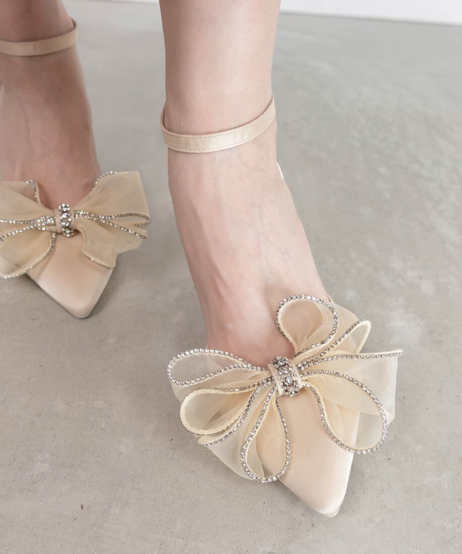  「3WAYリボンセパレートパンプス」|パンプス|