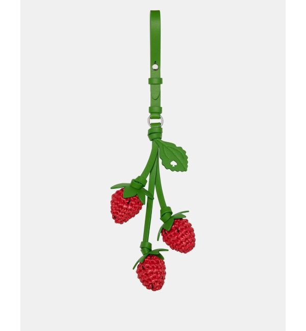 kate spade new york「チャームド ストロベリー クロシェ バッグ チャーム」|ストラップ|RED