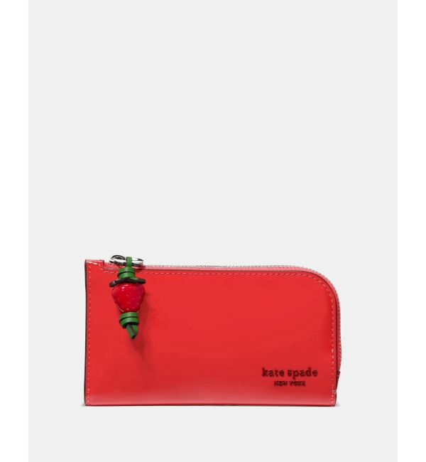 kate spade new york「デヴィン パテント バイフォールド ウォレット」|財布|RED