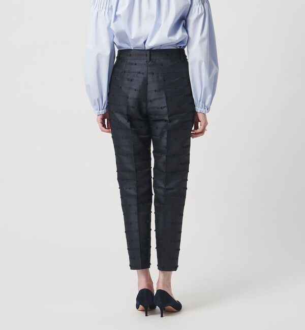 UNITED ARROWS「リボン カットジャガード パンツ」|スラックス|