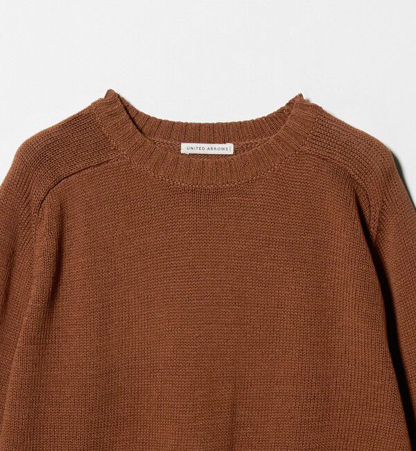 UNITED ARROWS「テープヤーン 天竺編み  クルーネック サマーニット」|ニット・セーター|