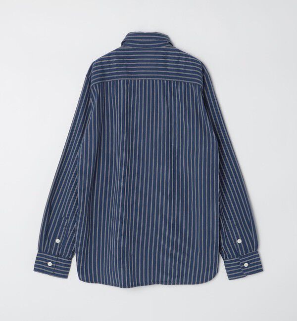 SHIPS「GROWN&SEWN: Dean Shirt - Selvedge Indigo Stripe」|シャツ・ブラウス|