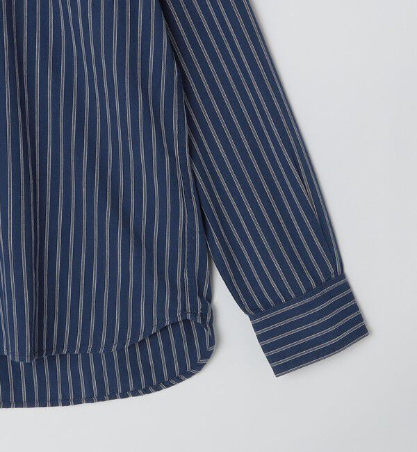 SHIPS「GROWN&SEWN: Dean Shirt - Selvedge Indigo Stripe」|シャツ・ブラウス|