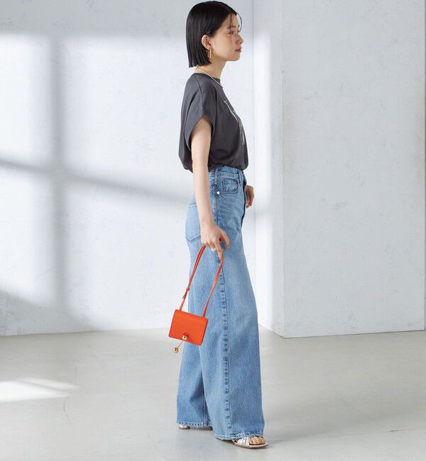 SHIPS for women「ローズペトール 半袖 プリント TEE」|Tシャツ・カットソー|