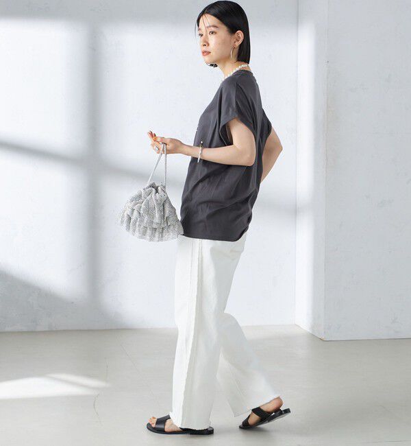 SHIPS for women「ローズペトール 半袖 プリント TEE」|Tシャツ・カットソー|