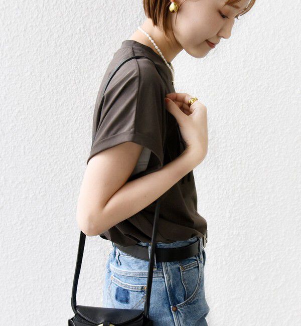 SHIPS for women「ローズペトール 半袖 プリント TEE」|Tシャツ・カットソー|