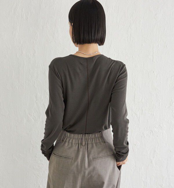 SHIPS for women「Wai＋:〈手洗い可能〉オーガニックコットン カットソー」|Tシャツ・カットソー|