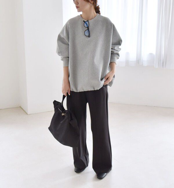 quaranciel「quaranciel:〈手洗い可能〉ウォーム ジャージー セミフレア イージー パンツ」|その他|