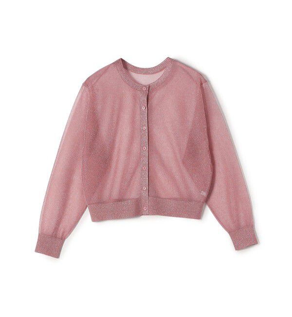 SHIPS for women「〈手洗い可能〉イタリーヤーン ラメ ショート カーディガン」|カーディガン|