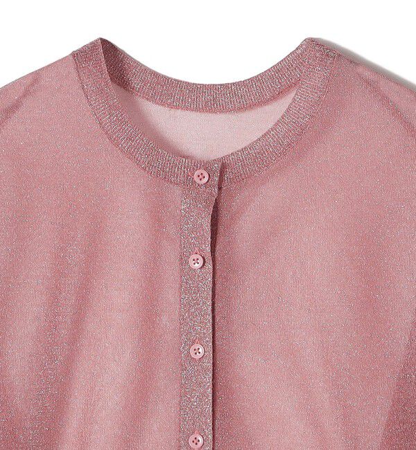 SHIPS for women「〈手洗い可能〉イタリーヤーン ラメ ショート カーディガン」|カーディガン|