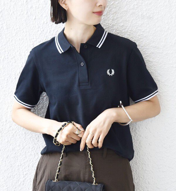 SHIPS for women「FRED PERRY:G3600 TWIN TIPPED SHIRTS」|ポロシャツ|ネイビー
