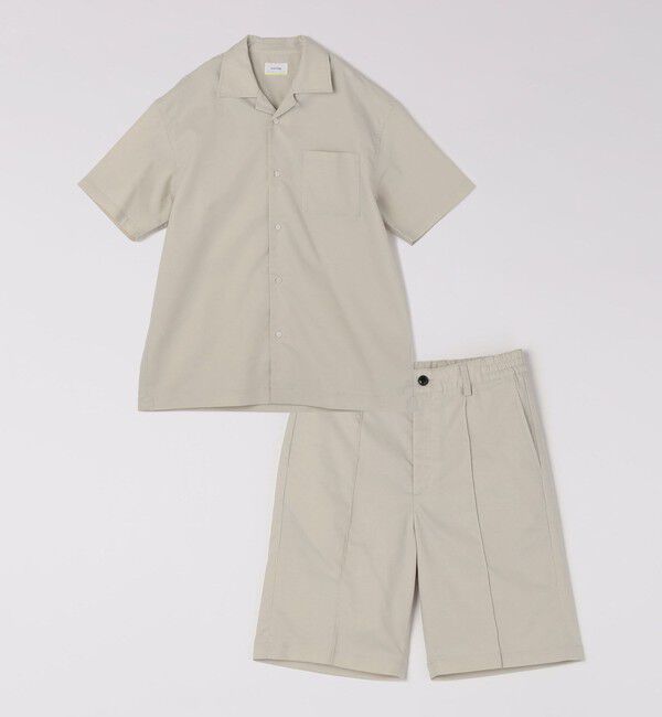 SHIPS any「SHIPS any:〈接触冷感/遮熱等〉ハイブリッドリネン オープンカラー シャツ(セットアップ対応)◇」|シャツ・ブラウス|