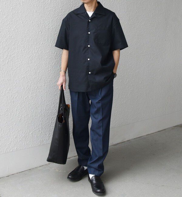 SHIPS any「SHIPS any:〈接触冷感/遮熱等〉ハイブリッドリネン オープンカラー シャツ(セットアップ対応)◇」|シャツ・ブラウス|