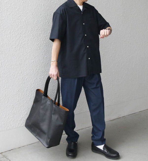 SHIPS any「SHIPS any:〈接触冷感/遮熱等〉ハイブリッドリネン オープンカラー シャツ(セットアップ対応)◇」|シャツ・ブラウス|