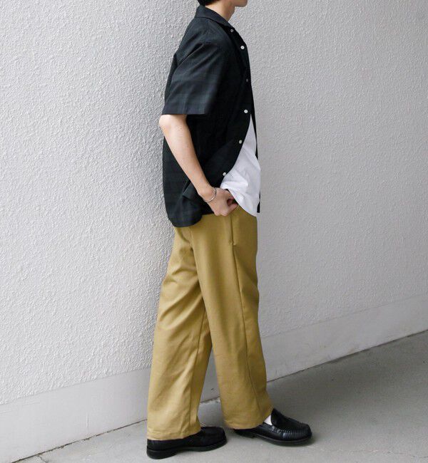 SHIPS any「SHIPS any:〈接触冷感/遮熱等〉ハイブリッドリネン オープンカラー シャツ(セットアップ対応)◇」|シャツ・ブラウス|