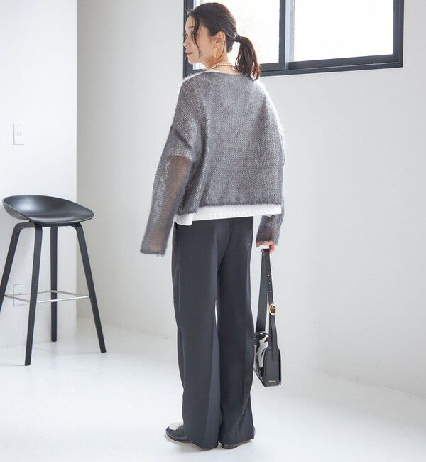 SHIPS for women「モヘヤ メッシュ プルオーバー」|ニット・セーター|