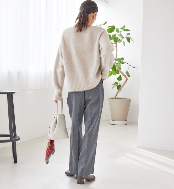 SHIPS for women「〈手洗い可能〉ウォッシャブル ウール タック パンツ」|その他|