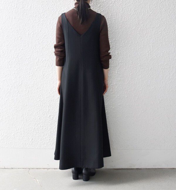 SHIPS any「SHIPS any: ヘリンボーン パイピング フレア ジャンパースカート」|ワンピース|