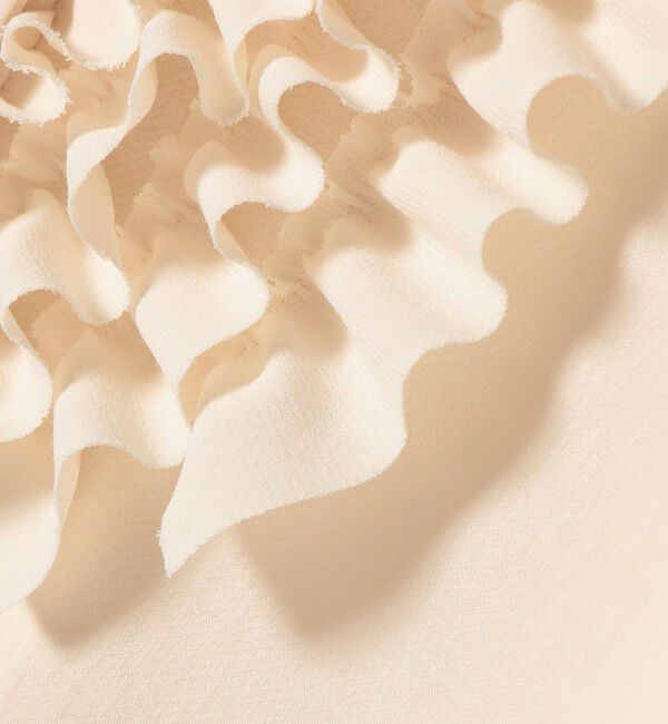 SHIPS for women「〈洗濯機可能〉ポリエステル カルゼ フリル ブラウス」|シャツ・ブラウス|