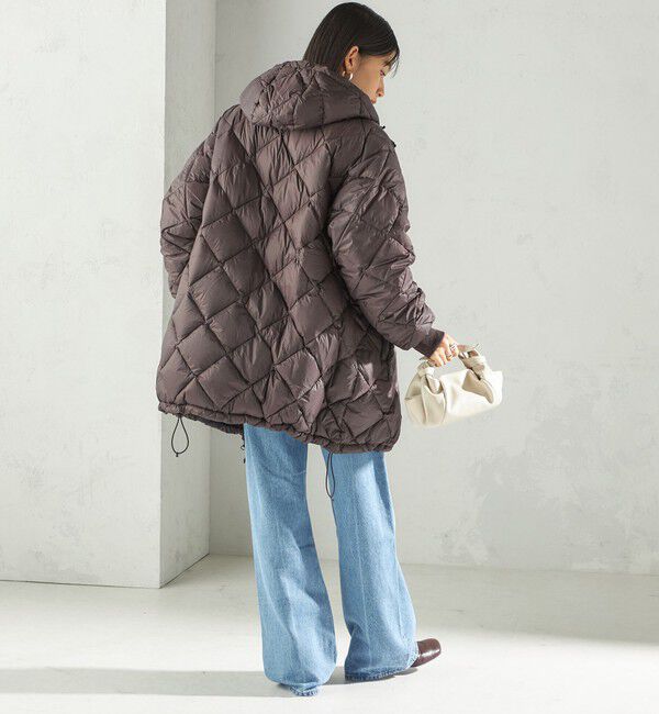 SHIPS for women「【SHIPS別注】Wai+ &times; TAION:〈手洗い可能〉ミディ ダウン コート」|ダウン|