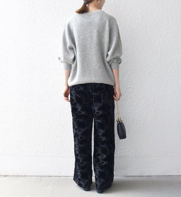 SHIPS any「SHIPS any:〈手洗い可能〉フラワー オパール タック セミワイド イージー パンツ」|その他|