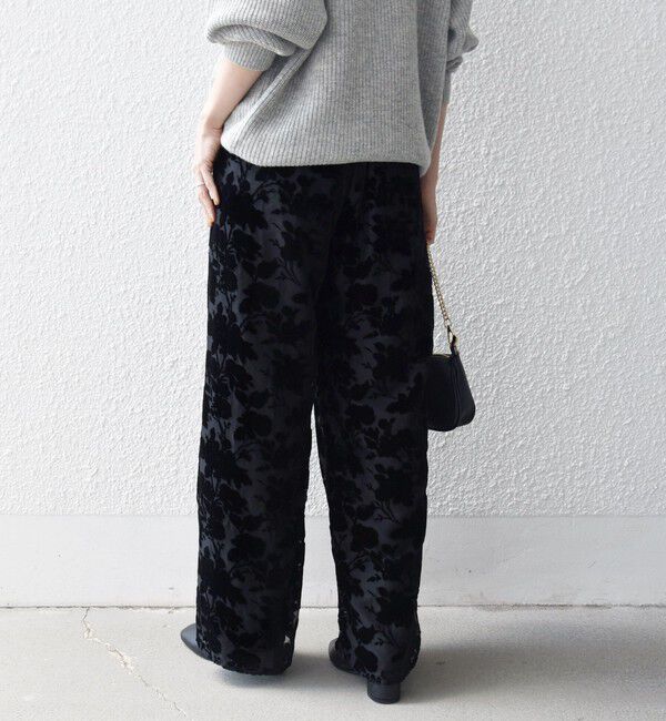 SHIPS any「SHIPS any:〈手洗い可能〉フラワー オパール タック セミワイド イージー パンツ」|その他|