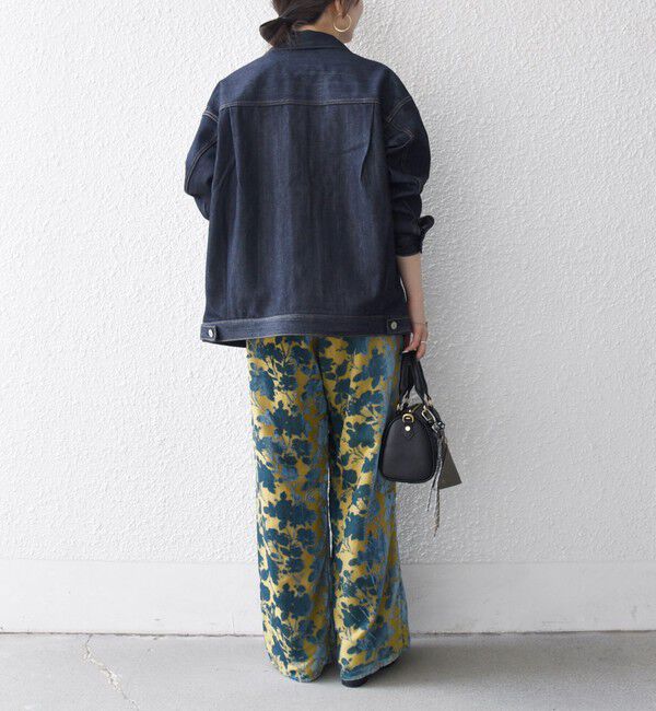 SHIPS any「SHIPS any:〈手洗い可能〉フラワー オパール タック セミワイド イージー パンツ」|その他|