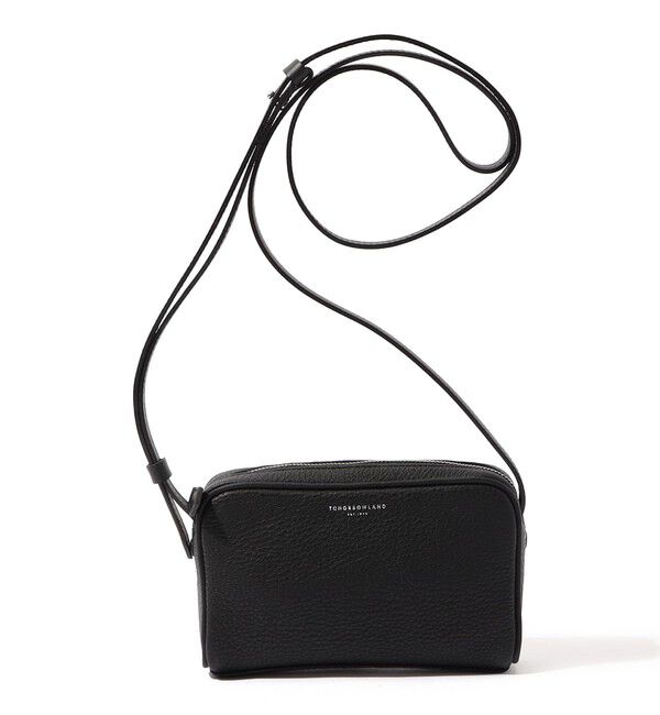 TOMORROWLAND GOODS「TOMORROWLAND シュリンクレザー ミニショルダーバッグ」|ショルダー・メッセンジャー|19 ブラック
